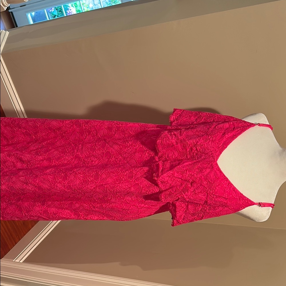 Guess Fuchsia Lace Dress